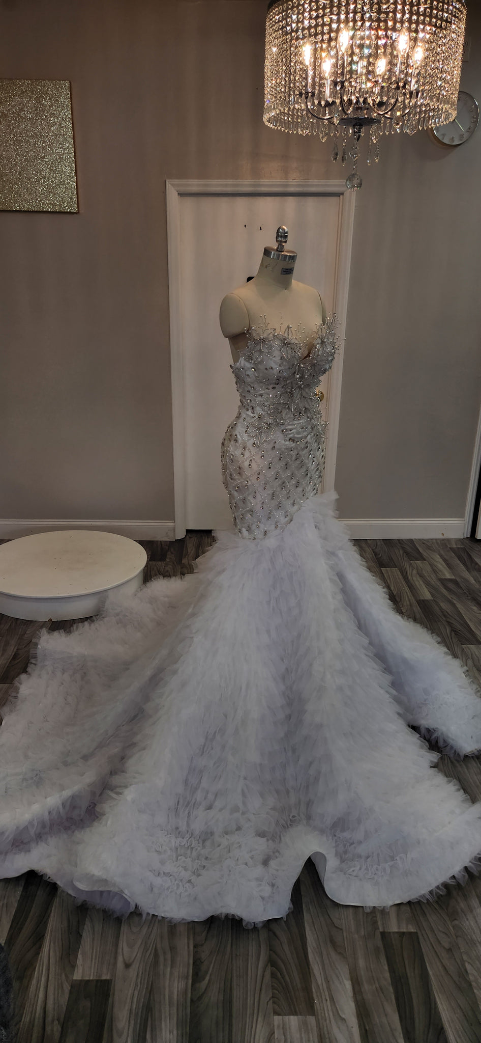 3D APPLIQUE WEDDING DRESS
