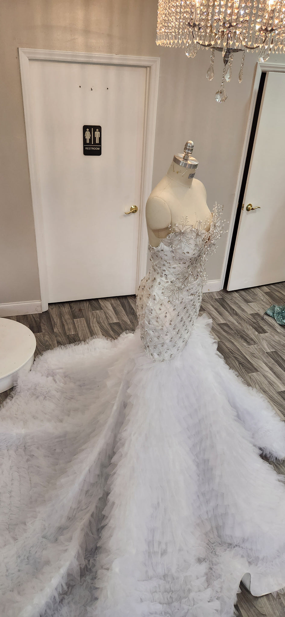 3D APPLIQUE WEDDING DRESS